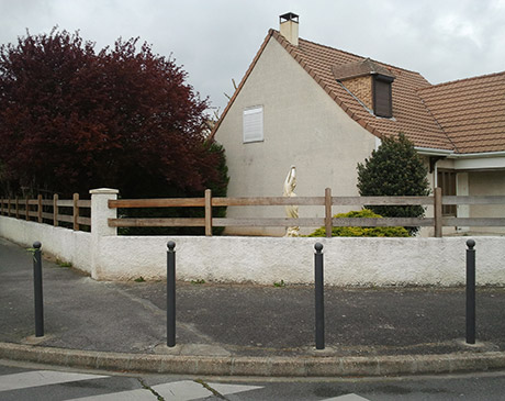 Peinture des boiseries et du mur extérieur avant à Aulnay Sous Bois 93